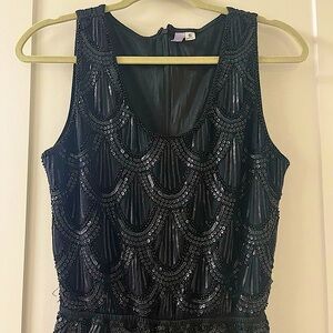 Francesca’s Black beaded romper